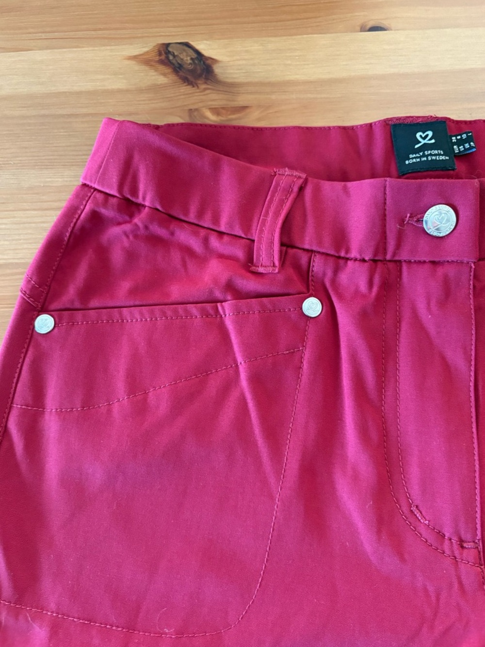 Daily Sports Lyric Umbria Red Performance Golf Trousers Size 6 - Picture 7 of 14